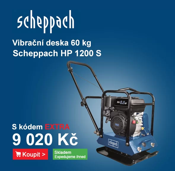 Vibrační deska 60 kg Scheppach HP 1200 S