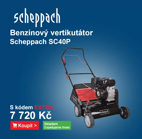 Vertikutátor 40cm s benzínovým motorem Scheppach SC40P