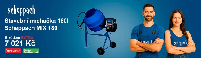 Stavební míchačka na beton 180l Scheppach MIX 180
