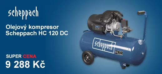 Dvouválcový olejový kompresor Scheppach HC 120 DC