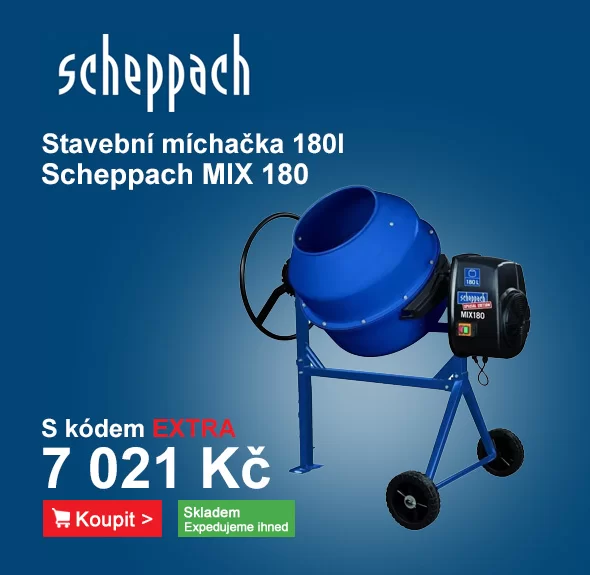 Stavební míchačka na beton 180l Scheppach MIX 180