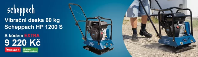 Vibrační deska 60 kg Scheppach HP 1200 S