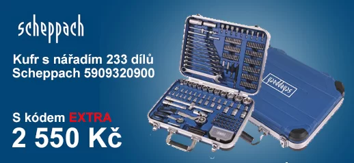 Hliníkový kufr s nářadím, 233 dílů Scheppach 5909320900