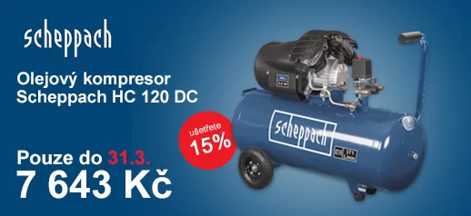 Dvouválcový olejový kompresor Scheppach HC 120 DC