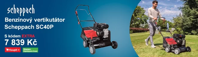 Vertikutátor 40cm s benzínovým motorem Scheppach SC40P