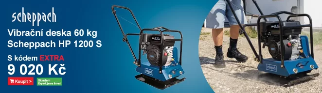 Vibrační deska 60 kg Scheppach HP 1200 S