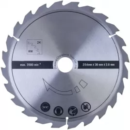 Pilový kotouč TCT 254/30 mm, 24 zubů Scheppach 3901313701