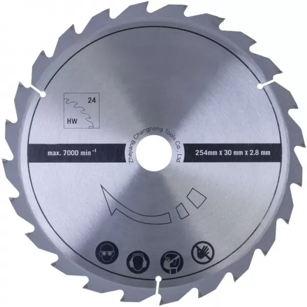 Pilový kotouč TCT 254/30 mm, 24 zubů Scheppach 3901313701