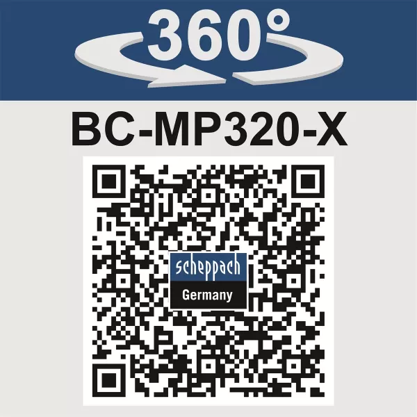 Aku sekačka 20V 1x4,0Ah Scheppach BC-MP320-X-SET L