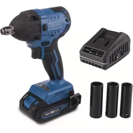 Aku rázový utahovák IXES 20V/2,0Ah/2,4A Scheppach BC-IW350-X-SET S