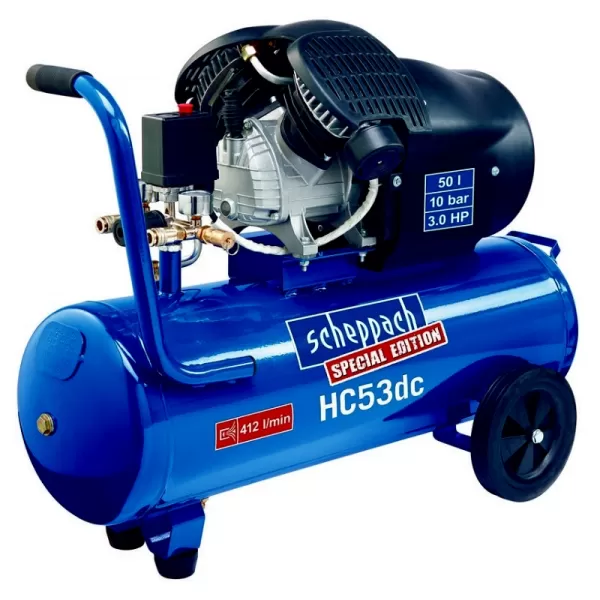 Dvoupístový olejový kompresor Scheppach HC 53 DC