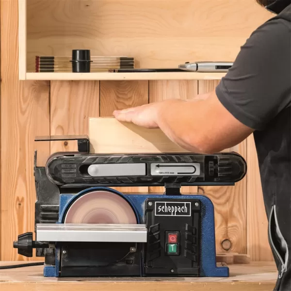 Multifunkční pásová a čelní bruska Scheppach BTS 900