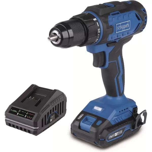 Aku vrtací šroubovák IXES 20V/2,0Ah/2,4A Scheppach C-DD45-X-SET S