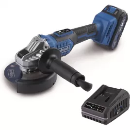 Aku úhlová bruska IXES 20V/2,0Ah/2,4A Scheppach BC-AG125-X-SET S