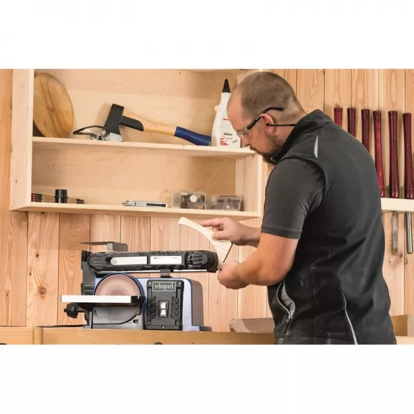 Multifunkční pásová a čelní bruska Scheppach BTS 900