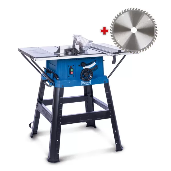 Stolová pila + kotouč pro jemné řezy 48 zubů Scheppach HS 254