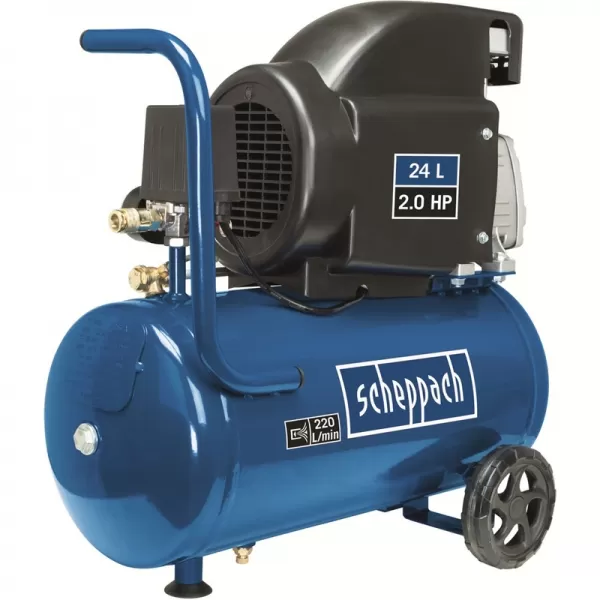 Olejový kompresor se vzdušníkem 8bar 24l Scheppach HC 26