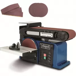 Multifunkční pásová a čelní bruska Scheppach BTS 900