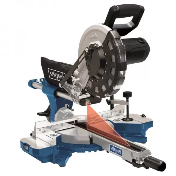 Pokosová pila s potahem a laserem Scheppach HM 254