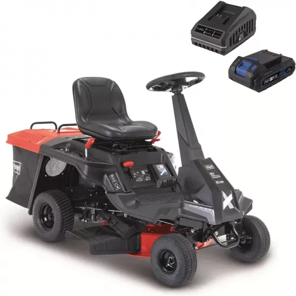 Travní rider 61 cm s zadním a bočním výhozem a mechanickou převodovkou Scheppach MR 230-61