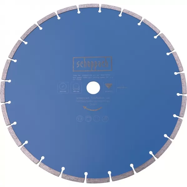 Diamantový řezný kotouč 350x25,4x3,2 mm, 24 zubů - pro HSM 3500 Scheppach 7906700702