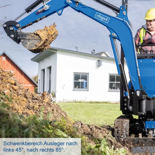 Minibagr Scheppach EXC 1400