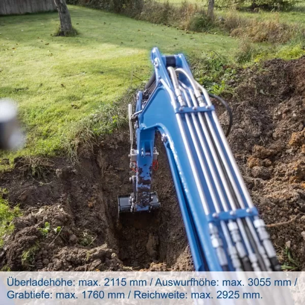 Minibagr Scheppach EXC 1400