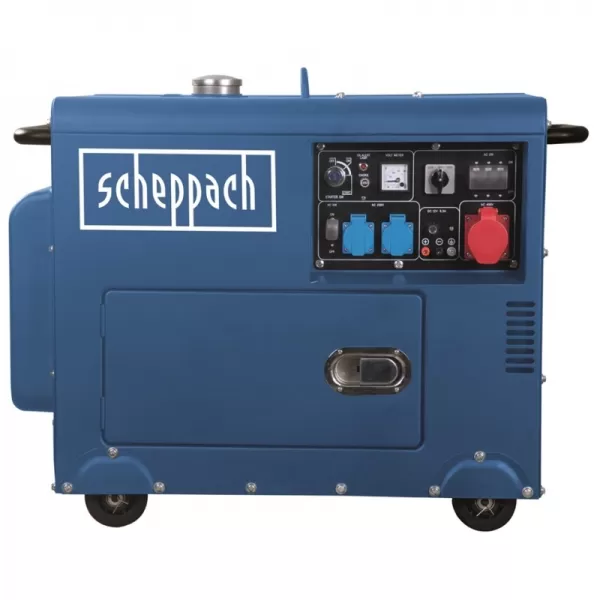 Dieselová elektrocentrála 5000W s regulací AVR Scheppach SG 5200 D