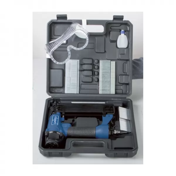 Pneumatická sponkovačka/hřebíčkovačka 2v1 Scheppach