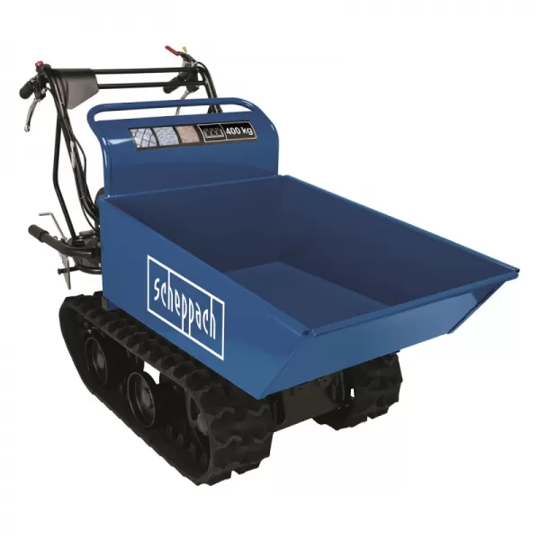 Pásový přepravník 400 kg s mechanickým sklápěním korby Scheppach DP 4500